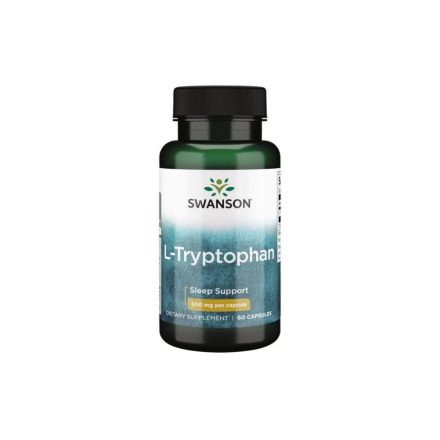 Swanson L-Tryptophan 500mg, Alvás idegrendszer (az 5HTP előanyaga) 60 kapszula