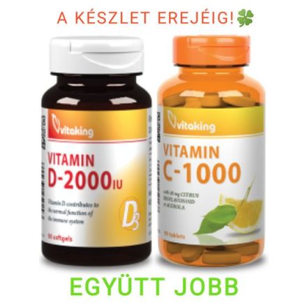 Vitaking C-1000 90 tabletta + D3 2000 vitamin Duo pack 