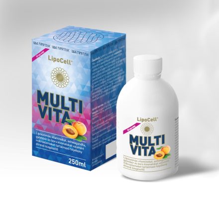 Hymato LipoCell Multivita liposzómás multivitamin sárgabarack ízesítéssel 250 ml 