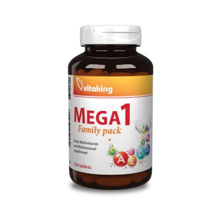 Vitaking Mega1 Family pack 120 tabletta - kiváló multivitamin, családi kiszerelés  
