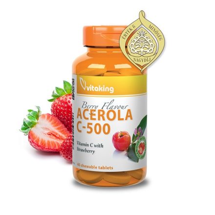 Vitaking Acerola C-500 40 rágótabletta 