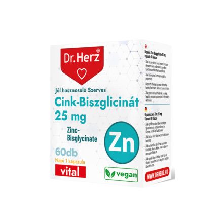 Dr. Herz Cink-Biszglicinát 25mg 60 kapszula 