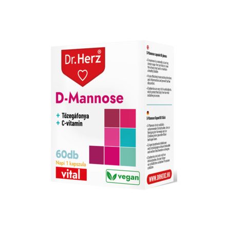 Dr. Herz D-Mannose+Tőzegáfonya+C-vitamin 60 kapszula