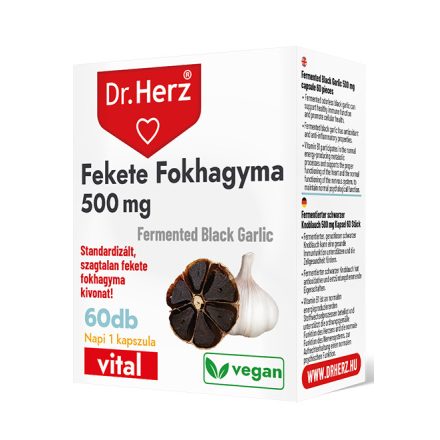 DR Herz Fekete Fokhagyma 500 mg 60 kapszula