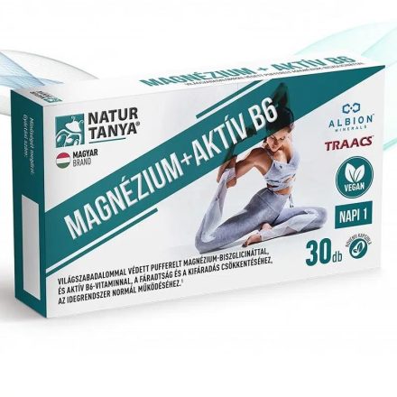 Natur Tanya® Vegán Magnézium + Aktiv B6 30 kapszula 