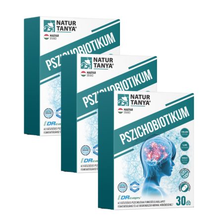 Natur Tanya® PSZICHOBIOTIKUM TRIO csomag - 3x30 kapszula probiotikum a mentális egészséghez 