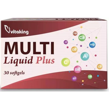 Vitaking Multi Liquid Plusz 180 lágyzselatin Új formula 