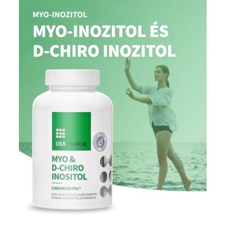 Usa Medical Myo & D-Chiro Inositol természetes inozitol komplex 60 kapszula