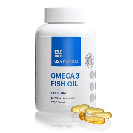 USA Medical OMEGA 3 halolaj 60 kapszula 