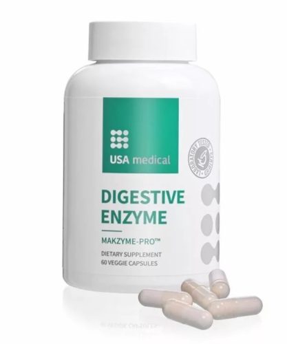 USA Medical Digestive enzyme emésztő enzim 60 kapszula