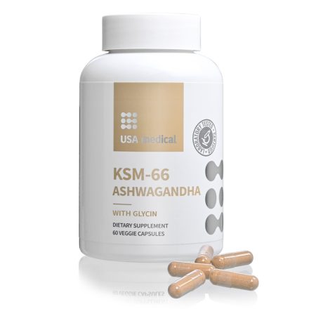 USA Medical ASHWAGANDHA KSM-66 60 db kapszula 