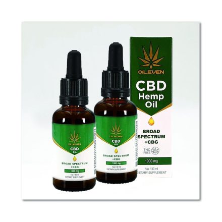 Oileven ® CBD+CBG Olaj 1000mg 30ml THC mentes! DUO Pack Árbajnok! 