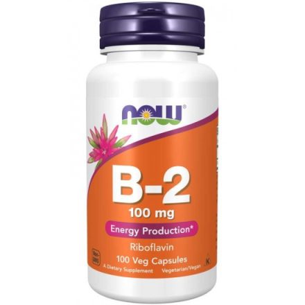 Now Foods B-2 vitamin 100mg 100 vegán kapszula