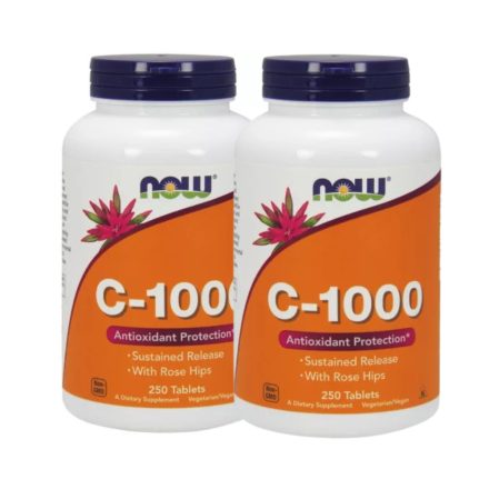 NOW C-vitamin 1000 mg DUO Pack 2x250 tabletta Elnyújtott felszívódású