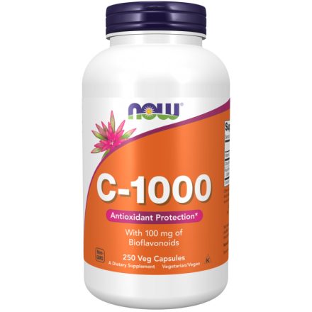 Now Foods C vitamin 1000 mg bioflavonoiddal és rutinnal 250 kapszula 