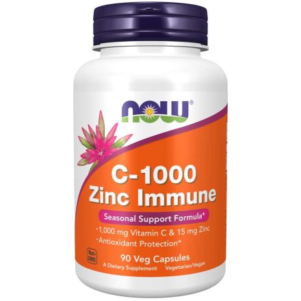 Now Foods C-1000 Zinc Immune 90 Vegkapszula C1000 