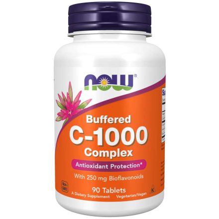 Now Foods C vitamin 1000 gyomorkímélő enyhe 90 tabletta 