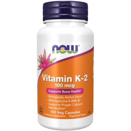 Now Foods K-2 vitamin100 mcg 100 kapszula 