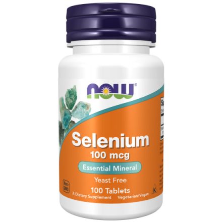 Now Foods Selenium Szelén 100 mcg 100 tabletta