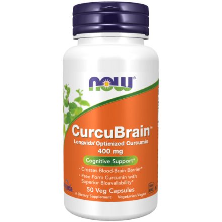 Now Foods CurcuBrain - kurkuma 400mg 50veg kapszula