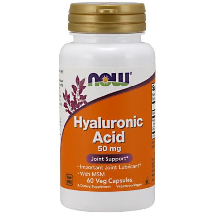 Now Foods Hyaluronic Acid + MSM 60 Veg Kapszula Hialuron sav 