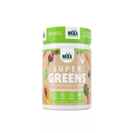 Haya Labs - Super Greens Peach - Superfood - Zöldségpor, barack ízű 300g