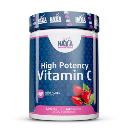 Haya Labs C Vitamin with Rose Hips (csipkebogyó) 1000mg  250 kapszula 