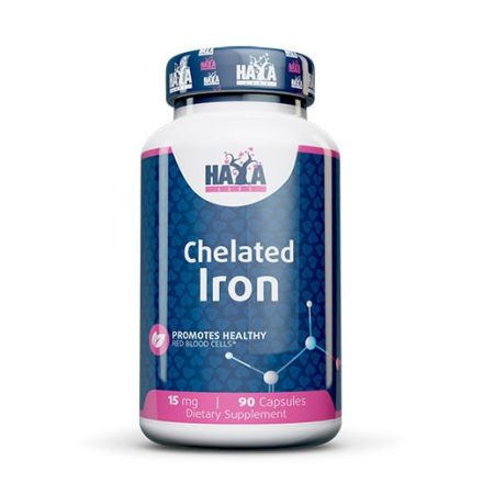 Haya Labs Chelated Iron (kelátozott vas biszglicinát) / 90 kapszula 