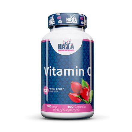 Haya Labs Vitamin C csipkebogyóval 500mg 100 kapszula 