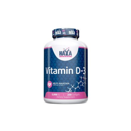 Haya Labs D3 vitamin 5000 NE  250 lágyzselatin 