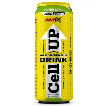 Amix Nutrition CellUp® Pre-Workout Drink 500ml - Pepino Apple - Erőteljes, edzés előtti energiaital 