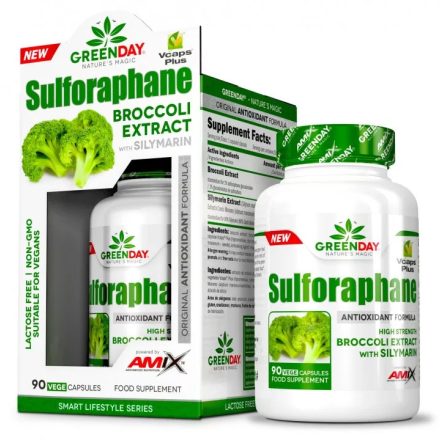 Amix Nutrition - GreenDay Sulforaphane 90 kapszula - Brokkoli kivonat 500mg 