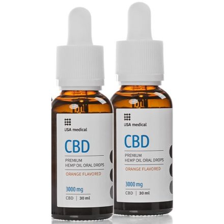 USA Medical CBD olaj 3000mg 30ml DUO Pack EREDETI 