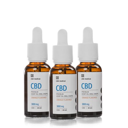 USA MEDICAL CBD OLAJ 3000MG 30ML TRIO 